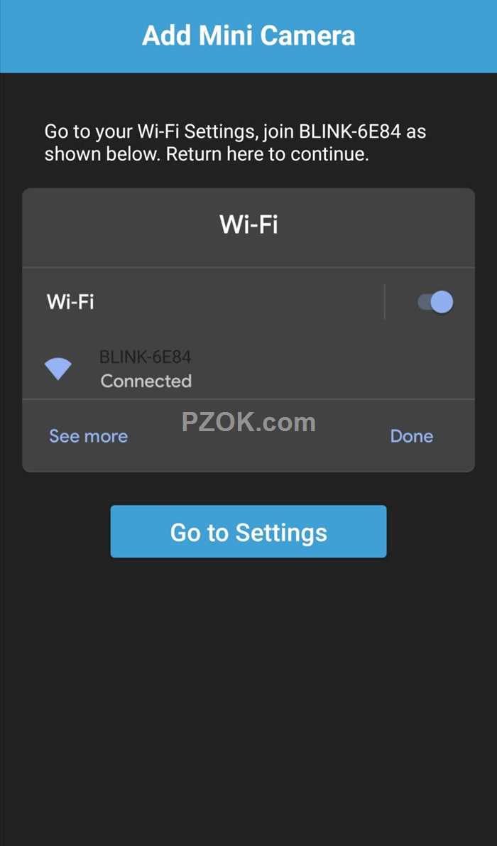 Amazon Blink Mini Camera setup - pzok.com