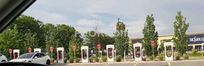 Tesla Charging Pole in GTA