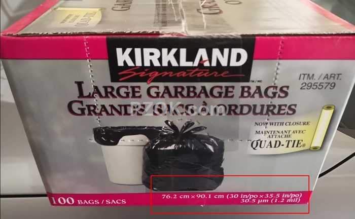 Costco Garbage Bags