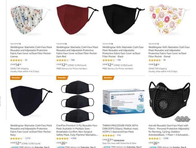 amazon masks